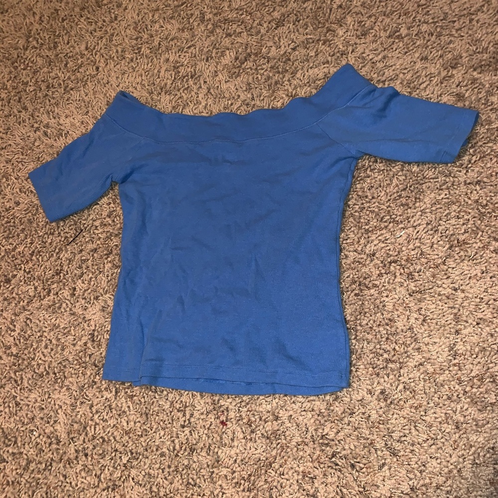 Blue Summer Crop Top